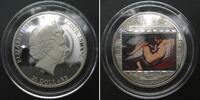 Cook-Inseln COOK ISLANDS 20 Dollars 2014, Leda & the Swan, silver 3 oz, w. Swarovski -