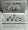 Jersey JERSEY 1992 BU MINT SET, with 1 Pound, Ship HEBE -