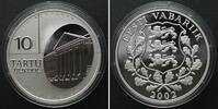 Estland ESTONIA. 10 Krooni 2002, TARTU UNIVERSITY, silver, Proof -