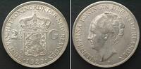 Niederlande 1929 NETHERLANDS 2-1/2 Gulden 1929 WILHELMINA silver AU! vz+ 51.51 &pound;48.94 &pound;  +  12.88 &pound; shipping