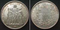 Frankreich FRANCE 10 Francs 1965 HERCULES silver UNC -