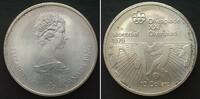 Kanada CANADA 10 Dollars 1976, OLYMPICS MONTREAL, silver UNC -