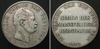 Preussen Ausbeutetaler 1862 German States PRUSSIA Mining Thaler 1862 A, ... 111.62 &pound;  +  12.88 &pound; shipping