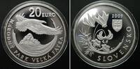 Slowakei SLOVAKIA 20 Euro 2009, Falcon, National Park - Velka Fatra, silver Proof -