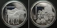 Slowakei SLOVAKIA 500 Korun 2006, Horses, National Park - Muranska Planina, silver Proof -