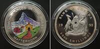 Uganda UGANDA 2000 Shillings 1993 MATTERHORN silver WORLD'S 1ST COLORED COIN! -