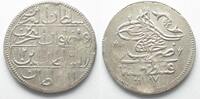 Türkei OTTOMAN TURKEY Piastre AH 1187-12 (1785) ABDUL HAMID I silver UNC! -