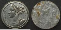 Frankreich - Jetons MARIE LOUISE. Pattern of whist token about 1810, white metal, 17mm, RRR! -