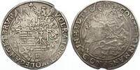 Mansfeld-vorderortische Linie zu Artern Taler 1619 A Volrat VI., Jobst II., Wolfgang III. und Bruno III. 1616-1619. Schöne Patina, Schrötlingsfeh...