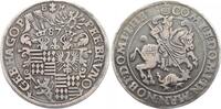 Mansfeld-vorderortische Linie zu Friedeburg Zwittertaler 1587 BM Peter Ernst i., Bruno II., Gebhard VIII. und Johann Georg IV. 1587-1601. Selten,...
