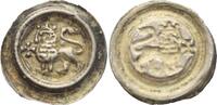 Lüneburg-herzoglich welfische Münzstätte Otto IV. 1195-1218. Brakteat 1195-1218 Alte Patina, gutes sehr schön