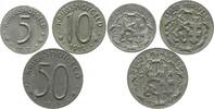 Hersfeld 5, 10 und 50 Pfennig -