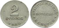 Kempten 2 Pfennig 1920 Winz. Flecke, fast vorzüglich 6.94 £  +  6.94 £ shipping