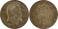 Württemberg- Stuttgart 3 Mark Wilhelm II. -