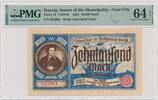 Poland Danzig, 10.000 Mark 1923 - PMG 64 EPQ  1923 PMG 64 EPQ