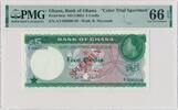 Ghana 1965 Ghana, 5 cedis 1965 - SPECIMEN - PMG 66 EPQ PMG 66 EPQ 325.11 £  +  17.34 £ shipping