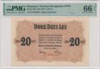Romania 1917 Romania, German Occupation, 20 Lei (1917) - PMG 66 EPQ PMG ... 433.48 £  +  17.34 £ shipping
