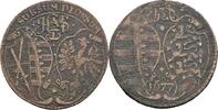 Sachsen-Albertinische Linie Cu-Rechenpfennig Johann Georg II. 1656-1680 -