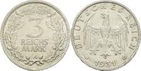 Weimarer Republik 3 Reichsmark 1931 A vorzüglich-Stempelglanz 346.78 £  +  8.67 £ shipping