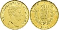 Württemberg Wilhelm I. 1816-1864 10 Gulden 1824 sehr selten, minimale Kratzer, vorzüglich-Stempelglanz