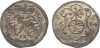 Sachsen-Albertinische Linie Pfennig Johann Georg IV. 1691-1694. -