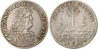 Braunschweig-Calenberg-Hannover 1/3 Palmbaumtaler 1676 Johann Friedrich 1665-1679. VF-EF