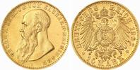 Sachsen-Meiningen 10 Mark Gold 1902 D Georg II. 1866-1914. Minimal berieben, EF