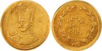 Iran 1/5 Toman (2000 Dinars) Gold 1297 AH Nasir al-Din Shah (AH 1264-1313) 1848-1896. Kl. Schrötlingsfehler, VF-EF