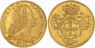 Brasilien 6400 Reis (Peca) Gold 1768 B José I. 1750-1777. Fast vorzüglich
