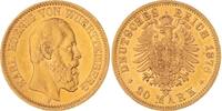 Württemberg 20 Mark Gold 1876 F Karl 1864-1891. EF