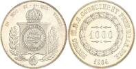 Brasilien 1000 Reis Pedro II. 1831-1889. -