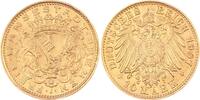 Bremen 10 Mark Gold 1907 J Winz. Randfehler, EF