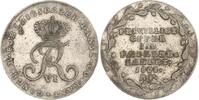 Dänemark 1/6 Rigsdaler Frederik VI. 1808-1839. -