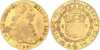 Mexiko / Mexico 8 Escudos Gold 1794 FM Carlos IV. 1789-1808. Winz. Kratzer, VF-EF