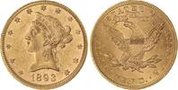 Vereinigte Staaten von Amerika  10 Dollars Gold 1893 Vorzüglich
