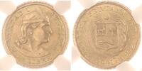 Peru 1/5 Libra Gold 1961 Republik seit 1821/1825. CH UNC