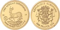 Gabun 1000 Francs Gold 2014 Polierte Platte 59.82 £  +  8.67 £ shipping