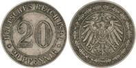 Kleinmünzen 20 Pfennig 1890 J Sehr schön 21.67 £  +  8.67 £ shipping