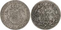 Baden-Durlach 6 Kreuzer Karl Ludwig Friedrich 1811-1818. -