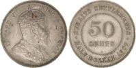 Britische Kolonien-Straits Settlements 50 Cents Edward VII. 1901-1910. -