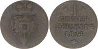 Schaumburg-Lippe Cu Pfennig Georg Wilhelm 1807-1860. -