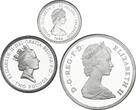 Great Britain/St.Helena & Ascension 25 Pence + 1 & 2 Pounds 1981/1984/1989 Proof