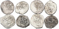 TURKEY Dirham (4pcs) Ottoman Empire, Murad III. Struck at Amid, Erzerum & Canca (Gümüshane). -