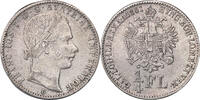 AUSTRIA 1/4 Florin 1861-B Francis Joseph I. Kremnitz Key-Date! Sehr Schön 160.39 £117.04 £  +  13.00 £ shipping