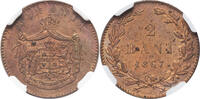 ROMANIA 2 Bani 1867 Carol I. NGC MS 62 BN 247.08 £216.74 £  +  13.00 £ shipping