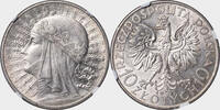 POLAND 10 Zlotych Silver 10 Zlotych Coin. Queen Jadwiga. -