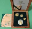 South Africa, Südafrika Natura set, African Lynx, 3 pcs 9999 gold coins 26,44 g. Only 500 sets. 10 + 20 + 50 Rand 2004 Proof