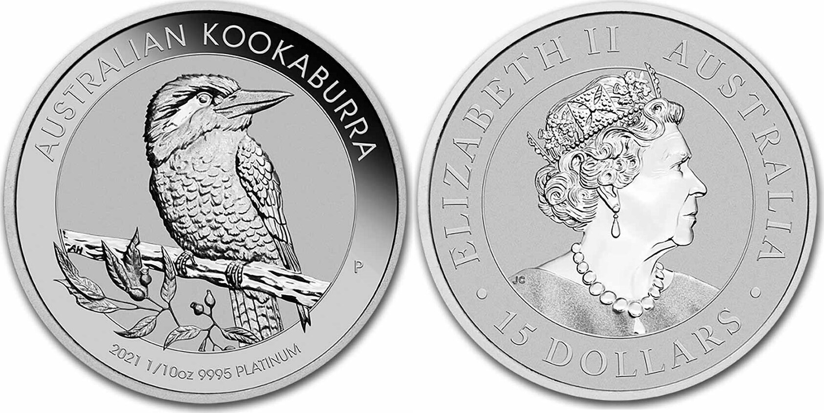 Australien 15 Dollar 2021 Perth Mint Kookaburra 1 10 oz Platinum