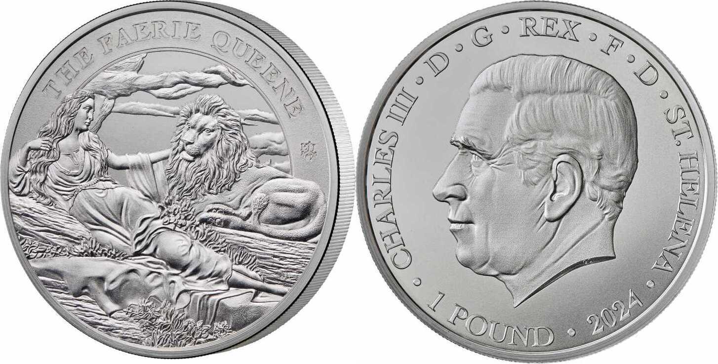 コレクション 2024 Una & the Lion Faerie Queene 1oz 2024 Una & the Lion Faerie Queene 1oz Silver BU Coin – The