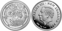 Neuseeland 50 Cents 2024 Silver coin 1 oz Dwelling Taniwha Maori Taniwha... 44.65 £  +  14.73 £ shipping